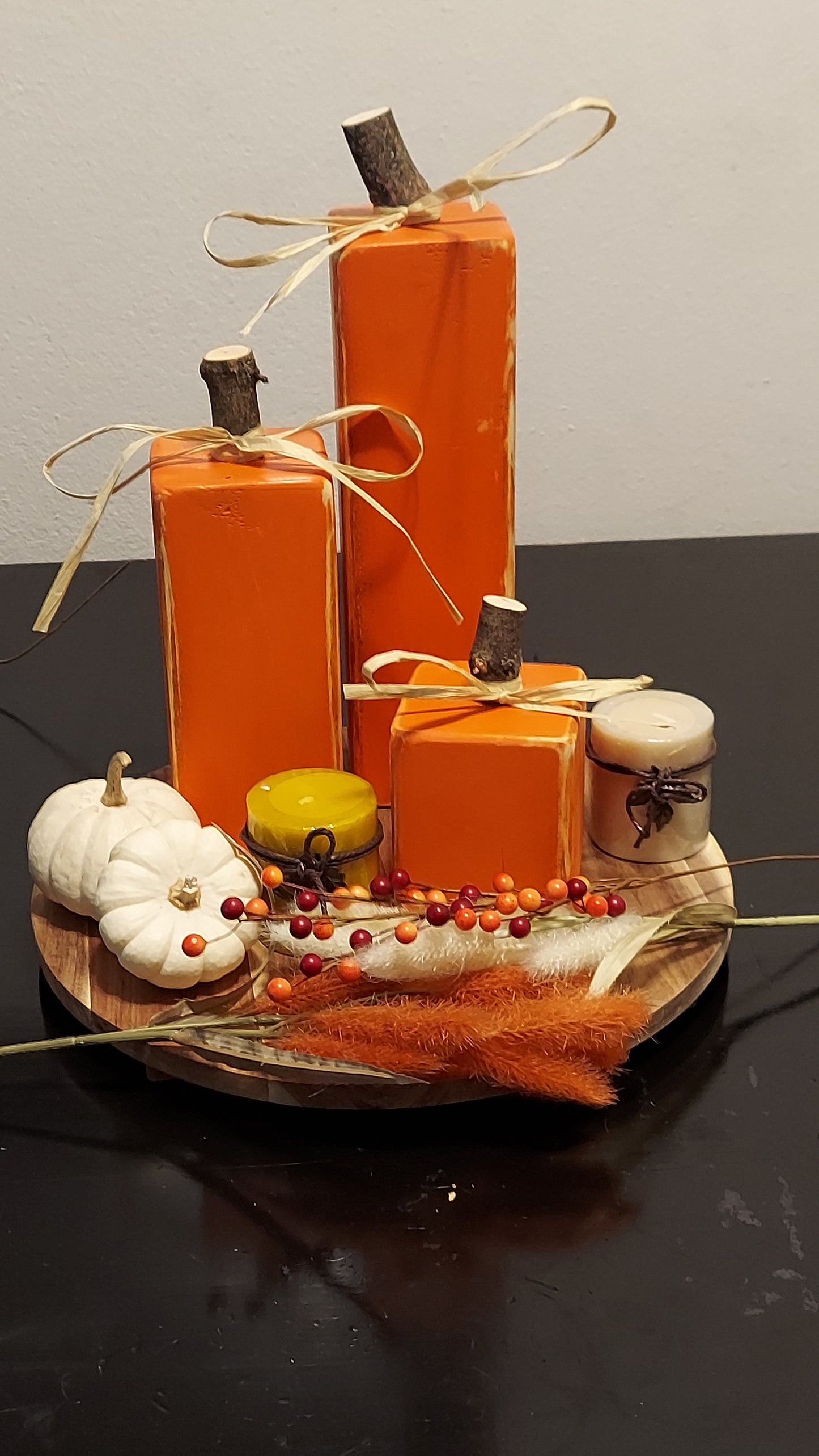 Rustic Pumpkin Towers (3pcs)