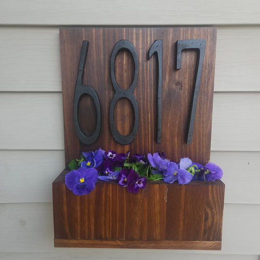 Address planter box