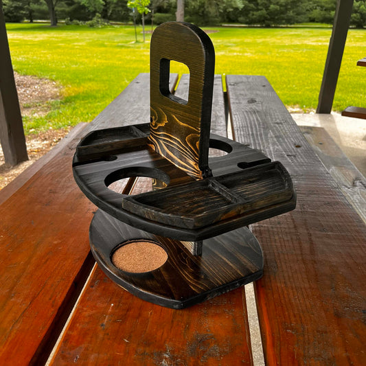 Small Wine Caddy and Serving Tray