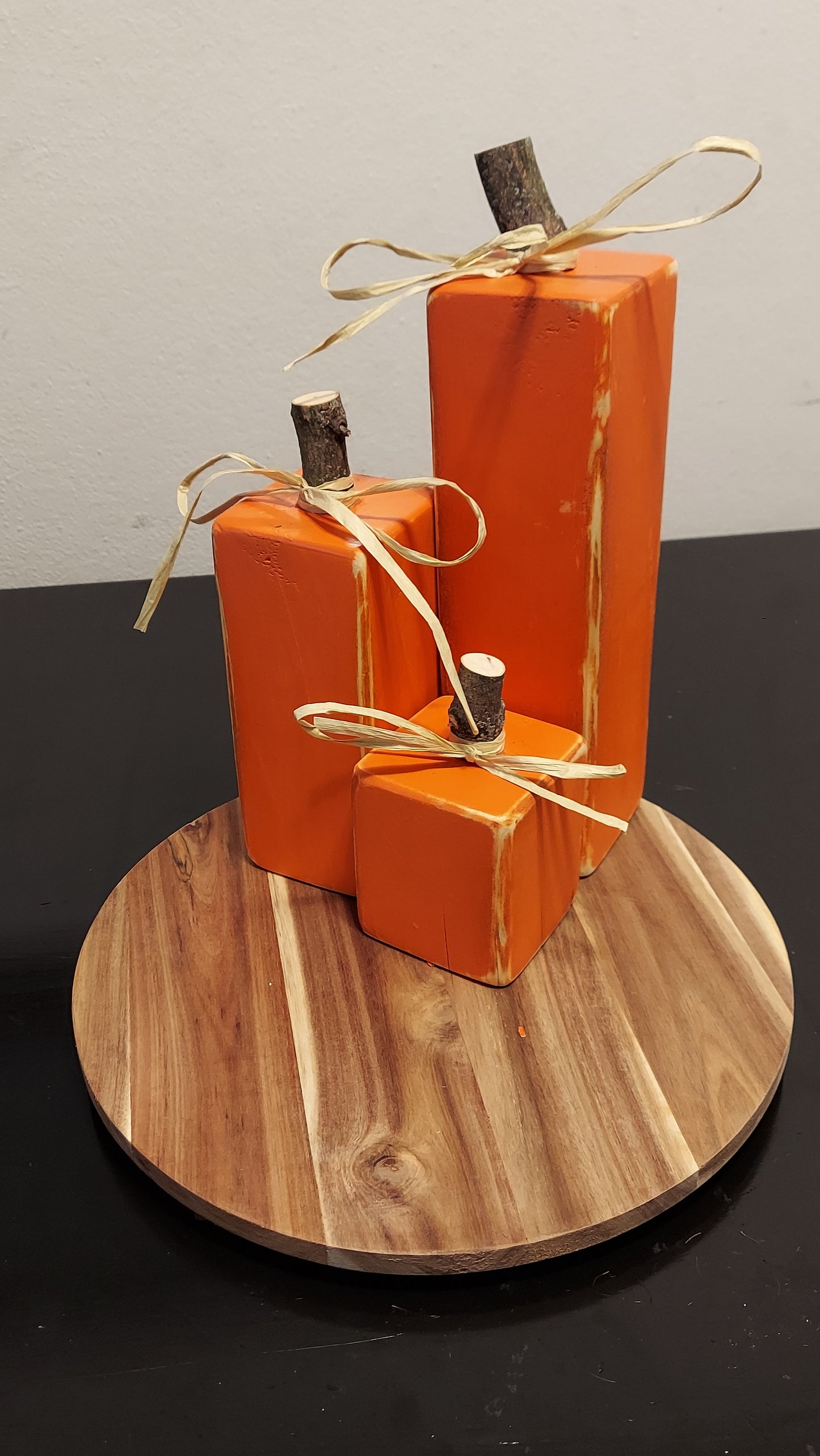 Rustic Pumpkin Towers (3pcs)