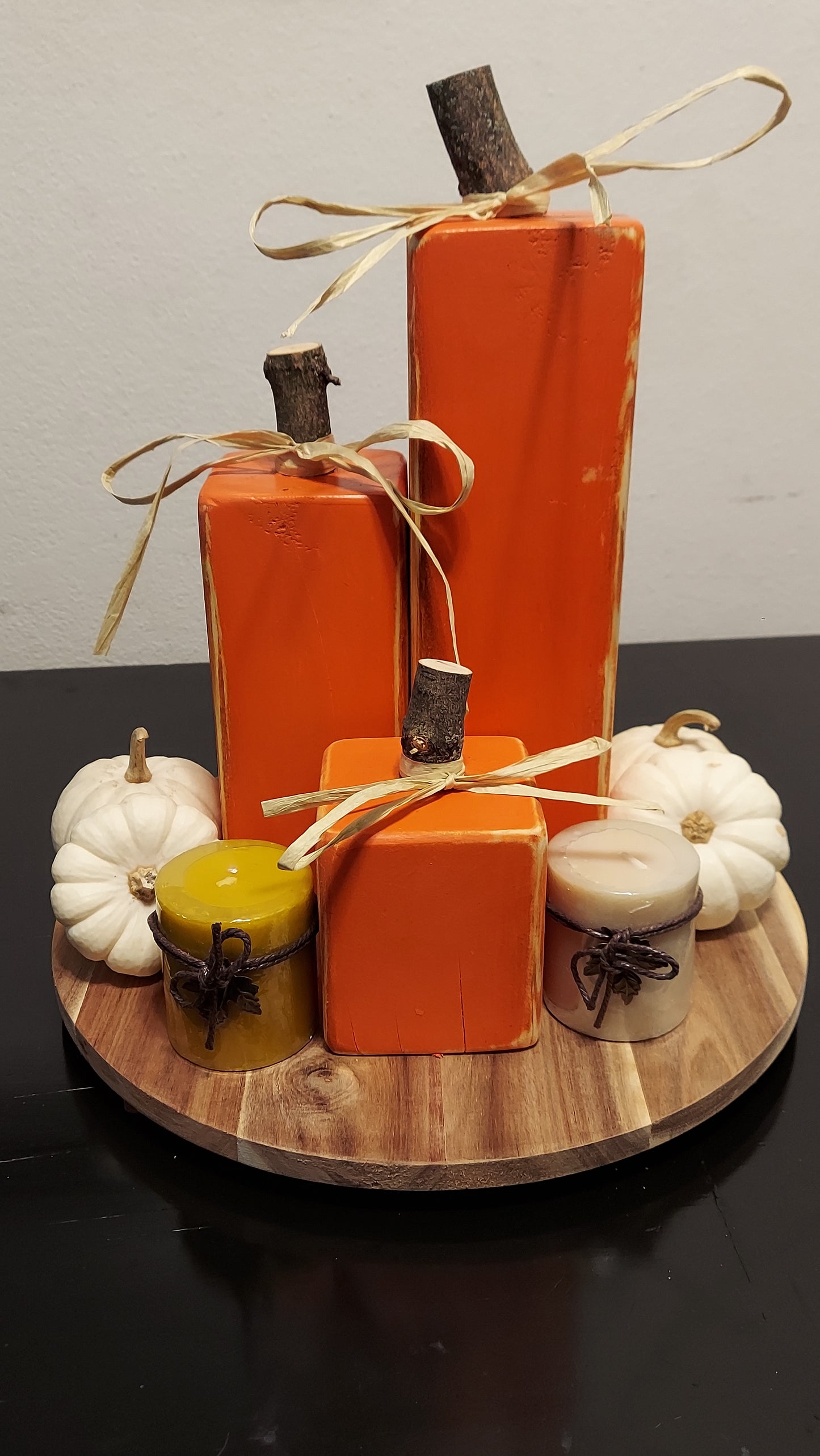 Rustic Pumpkin Towers (3pcs)